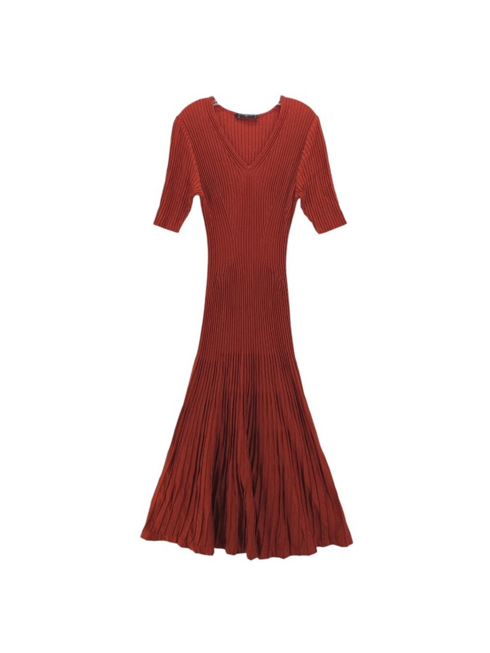 PERUVIAN CONNECTION Maxi Dress Brick Orange Brown 100% Pima Cotton MEDIUM